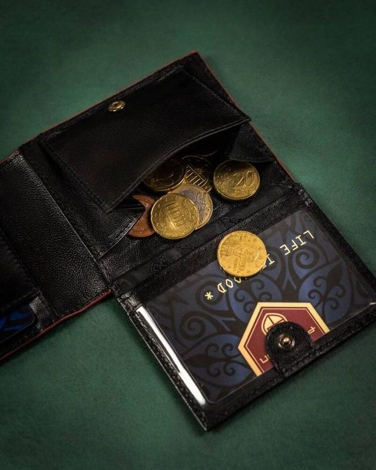 Portfel, czarny, skórzany, RFID, Peterson