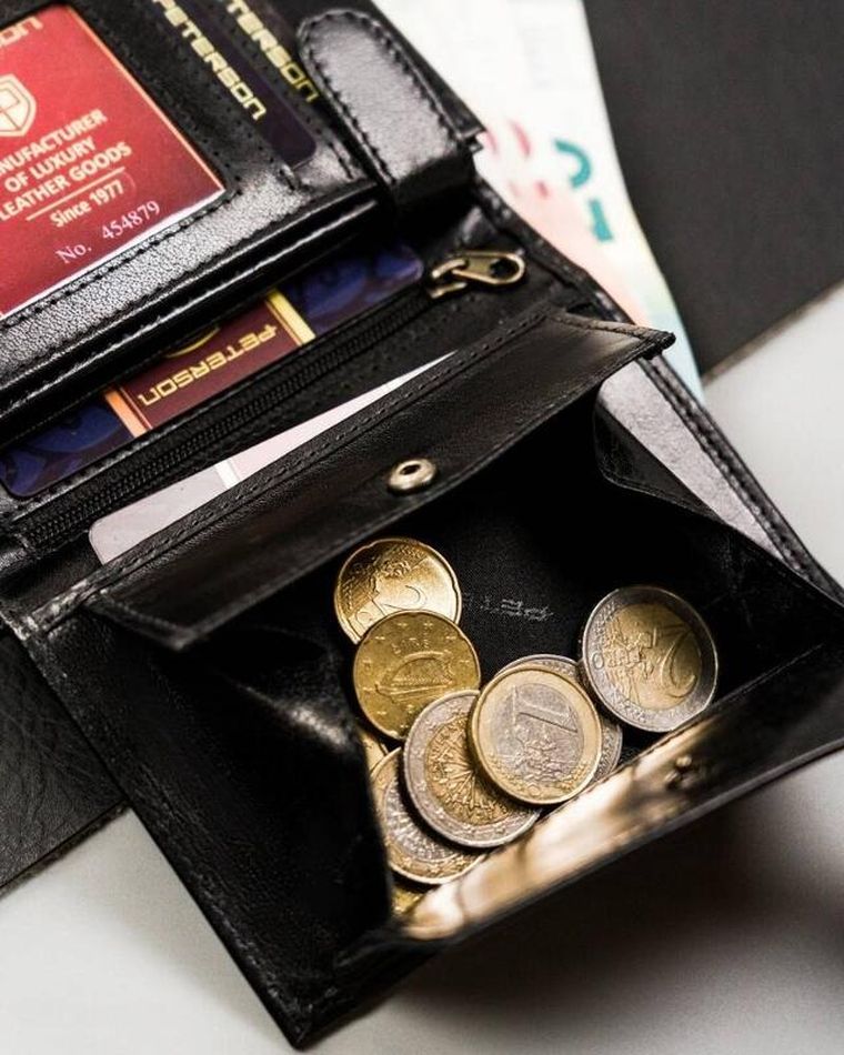 Portfel, czarny, skórzany, RFID, Peterson