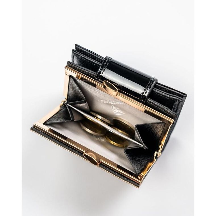 Portfel, czarny, skórzany, RFID, Peterson