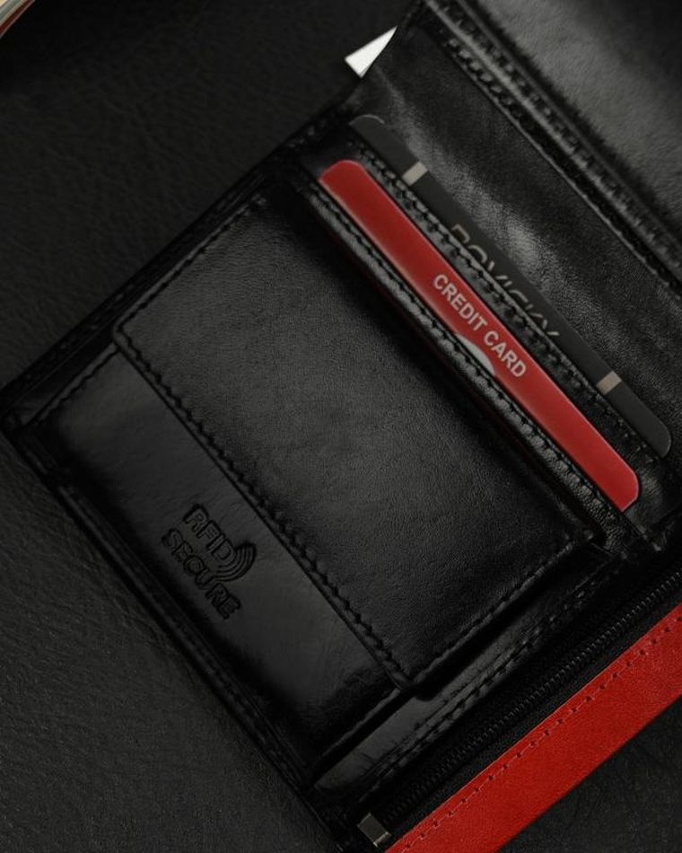 Portfel, czarny, skórzany, Ronaldo