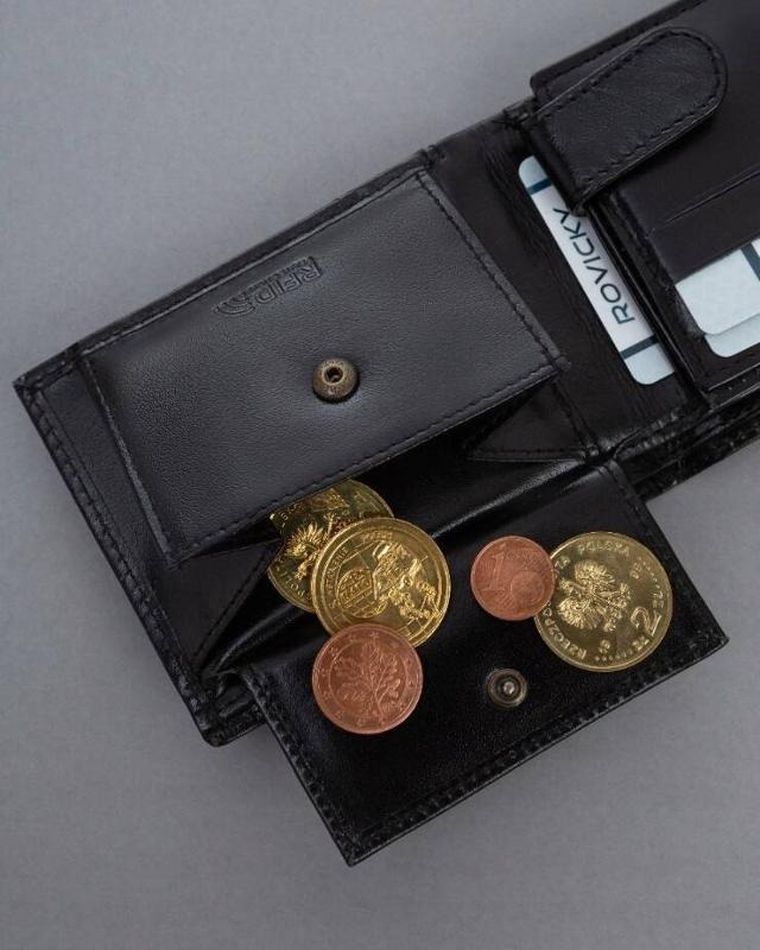 Portfel, czarny, skórzany, Ronaldo