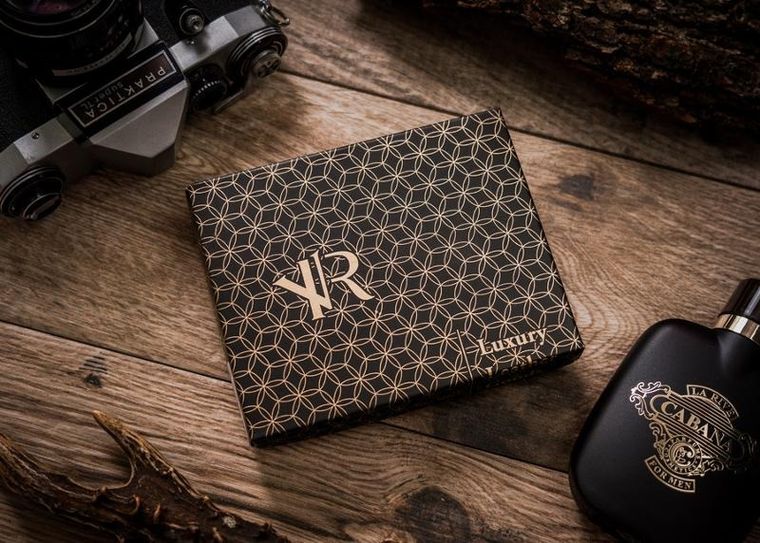 Portfel, czarny, skórzany, Rovicky