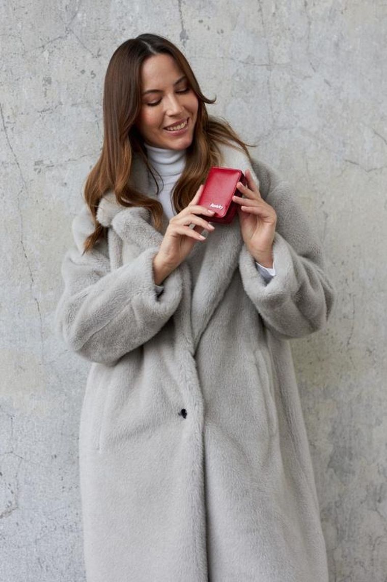 Portfel, czerwony, skóra ekologiczna, Rovicky