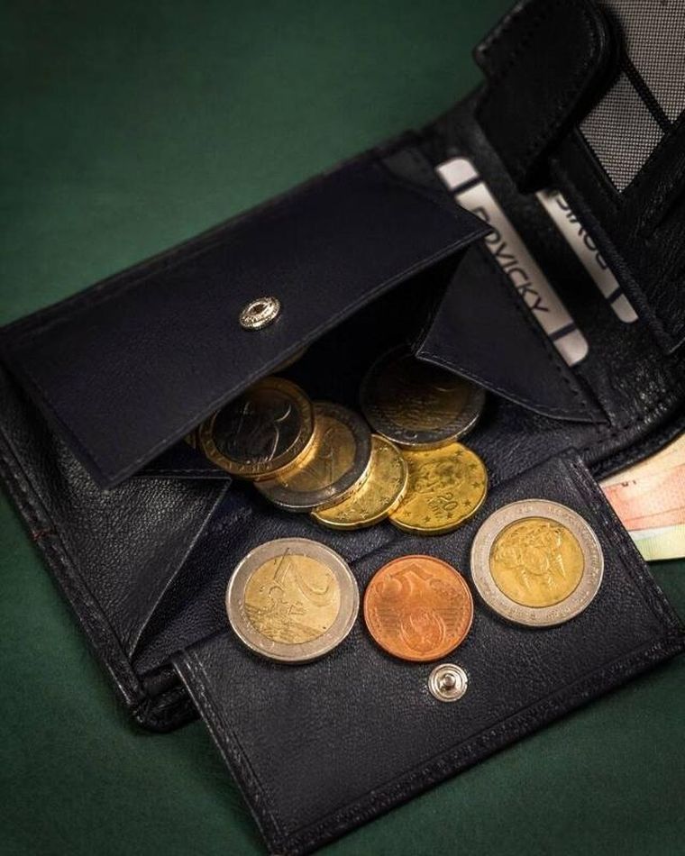 Portfel, granatowy, skórzany, RFID, Rovicky