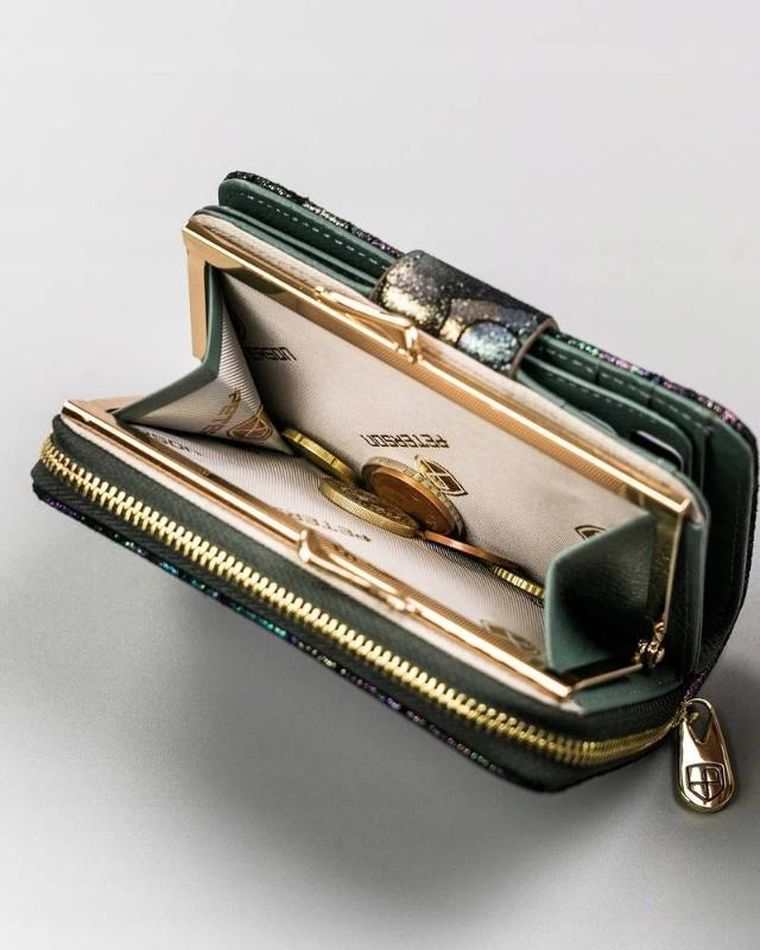 Portfel, mix, skórzany, Peterson