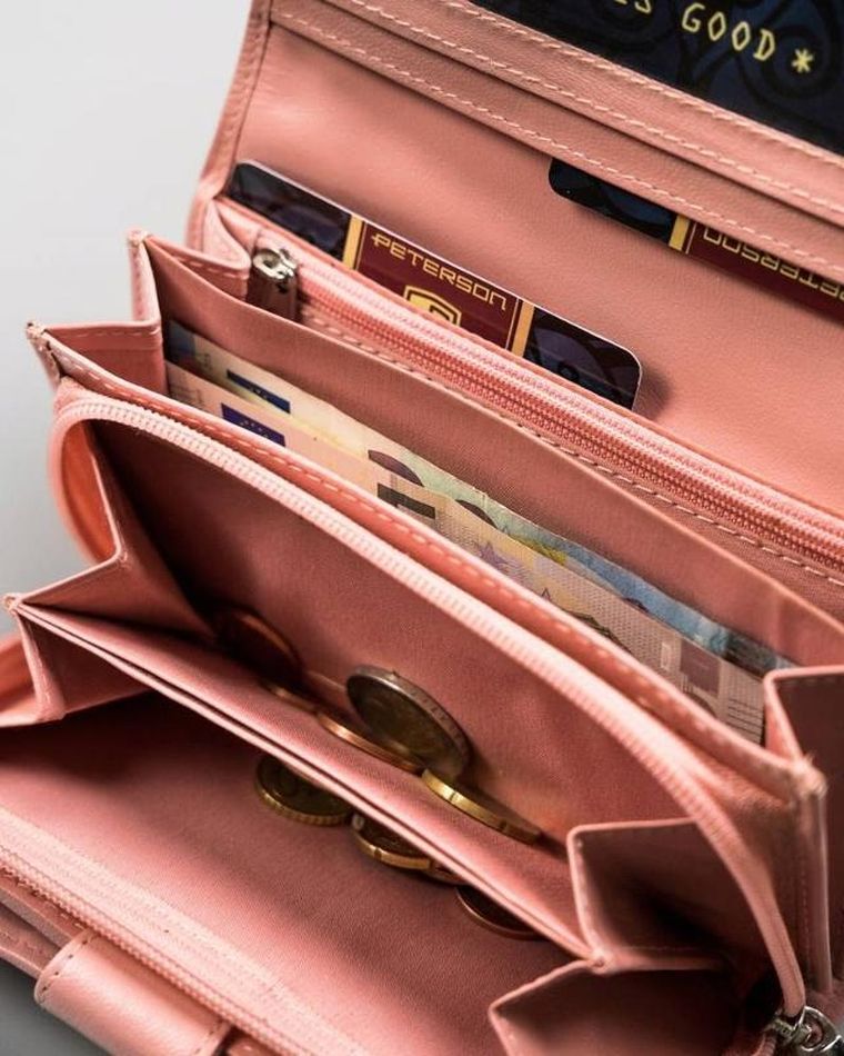 Portfel, mix, skórzany, Peterson