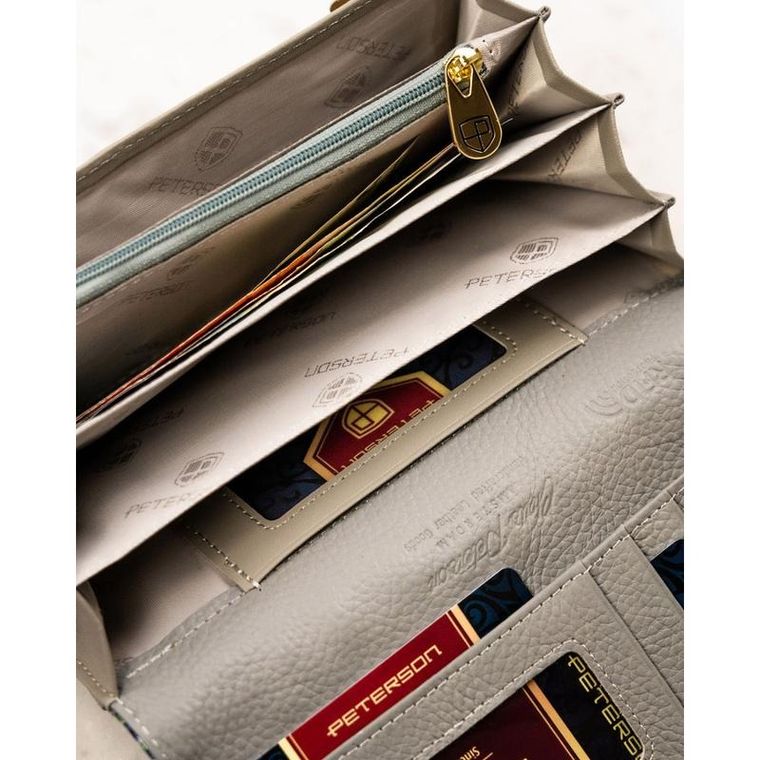 Portfel, mix, skórzany, Peterson