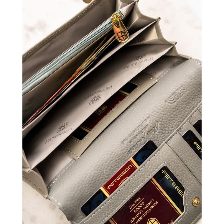 Portfel, mix, skórzany, Peterson