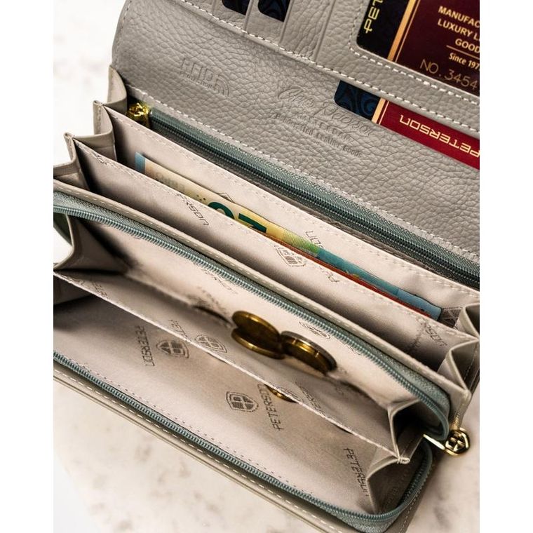 Portfel, mix, skórzany, Peterson