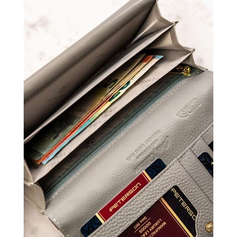 Portfel, mix, skórzany, Peterson