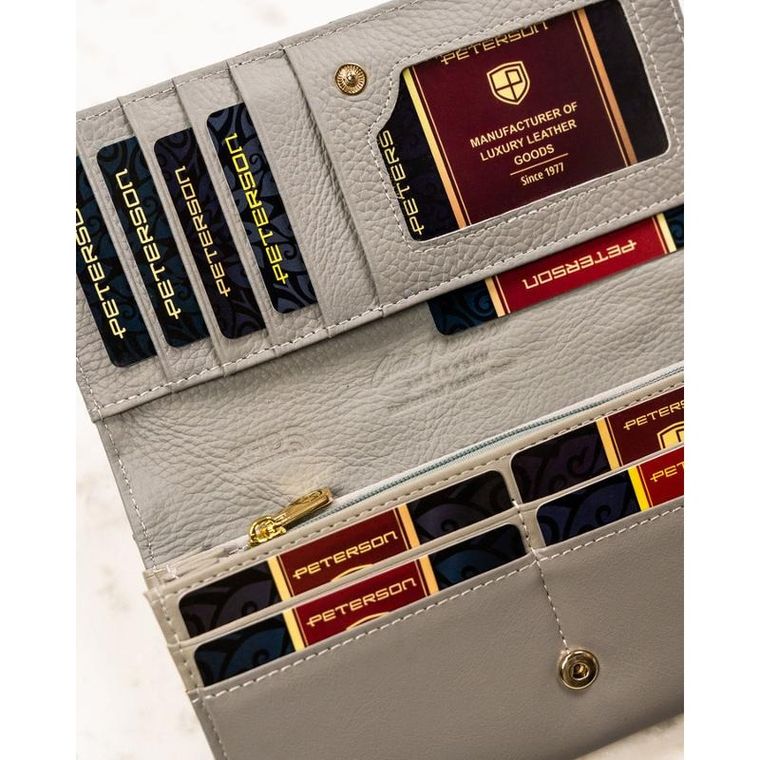 Portfel, mix, skórzany, Peterson