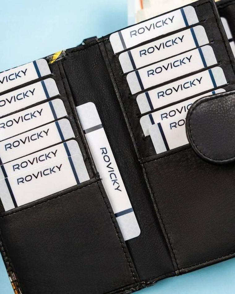 Portfel, mix, skórzany, Rovicky