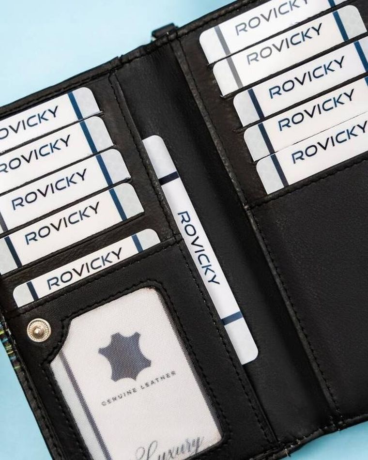 Portfel, mix, skórzany, Rovicky