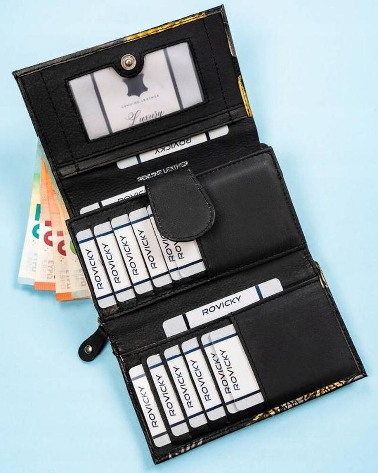 Portfel, mix, skórzany, Rovicky
