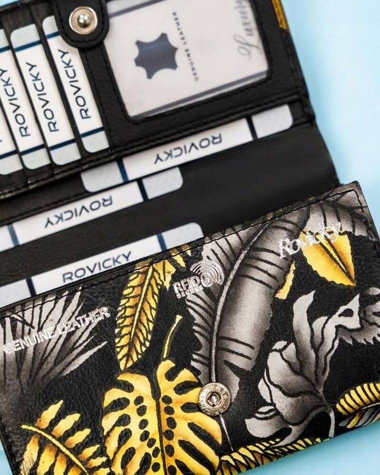 Portfel, mix, skórzany, Rovicky