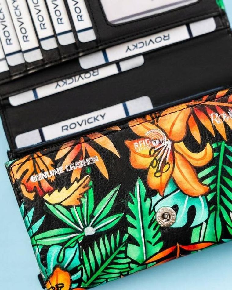 Portfel, mix, skórzany, Rovicky