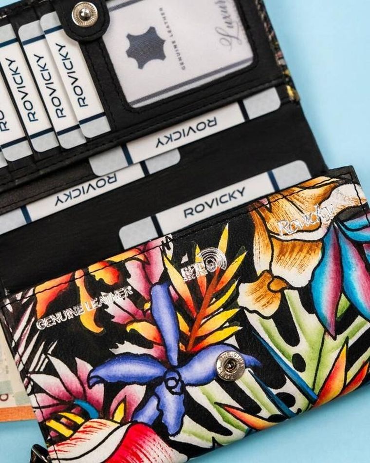 Portfel, mix, skórzany, Rovicky