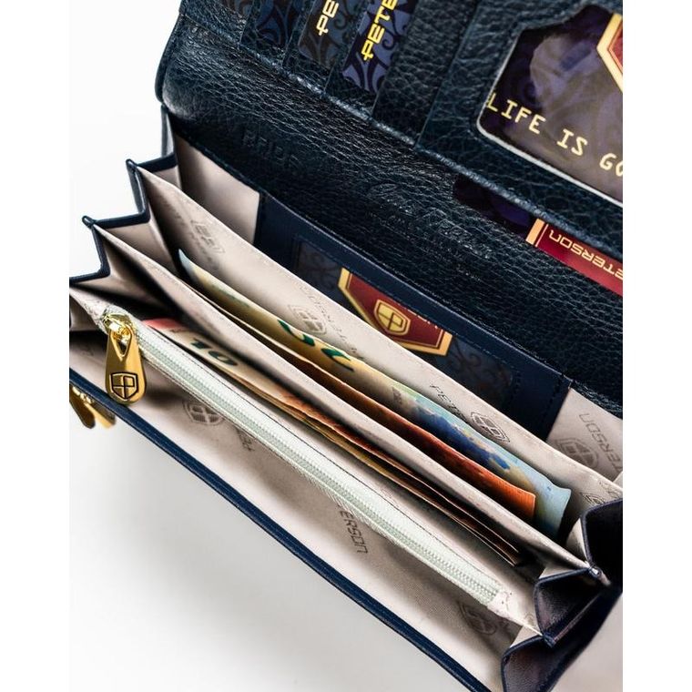 Portfel, niebieski, Peterson