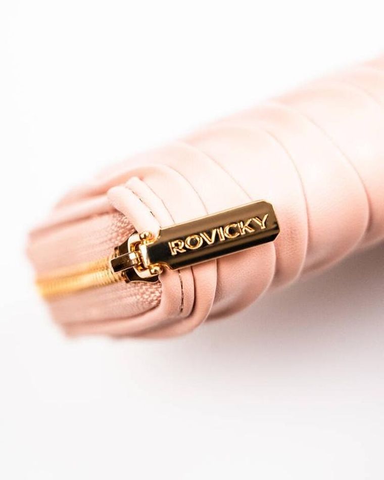 Portfel, różowy, skóra ekologiczna, Rovicky