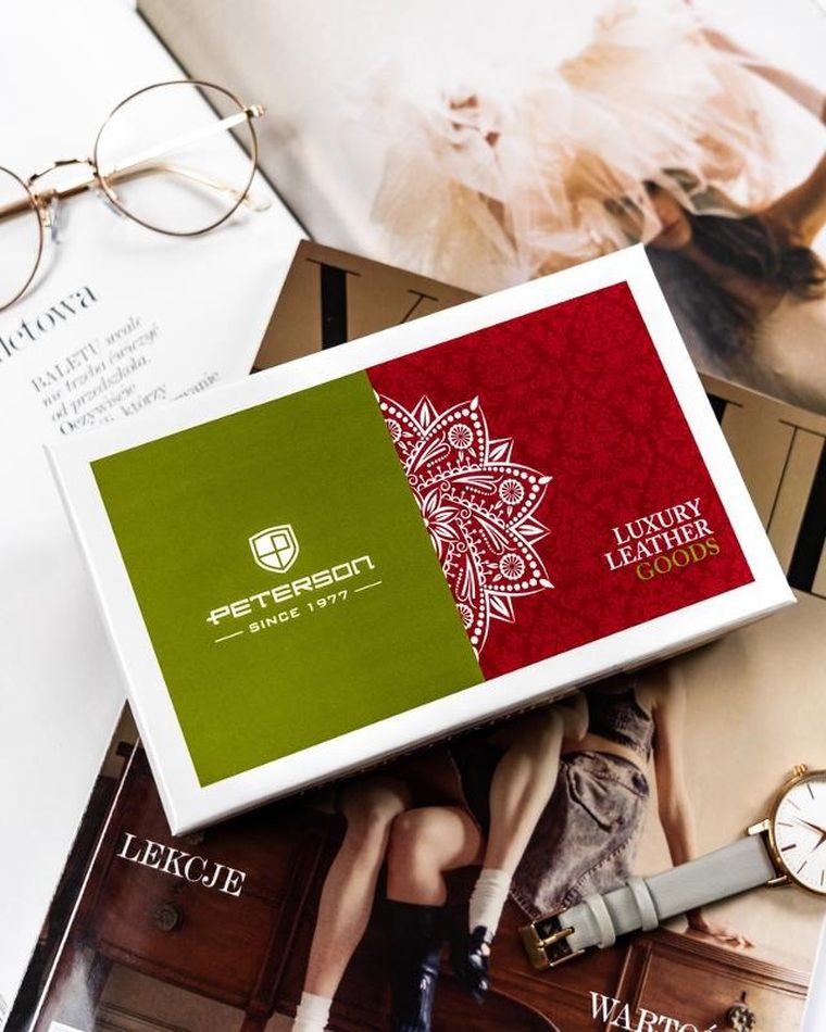 Portfel, szary, Peterson