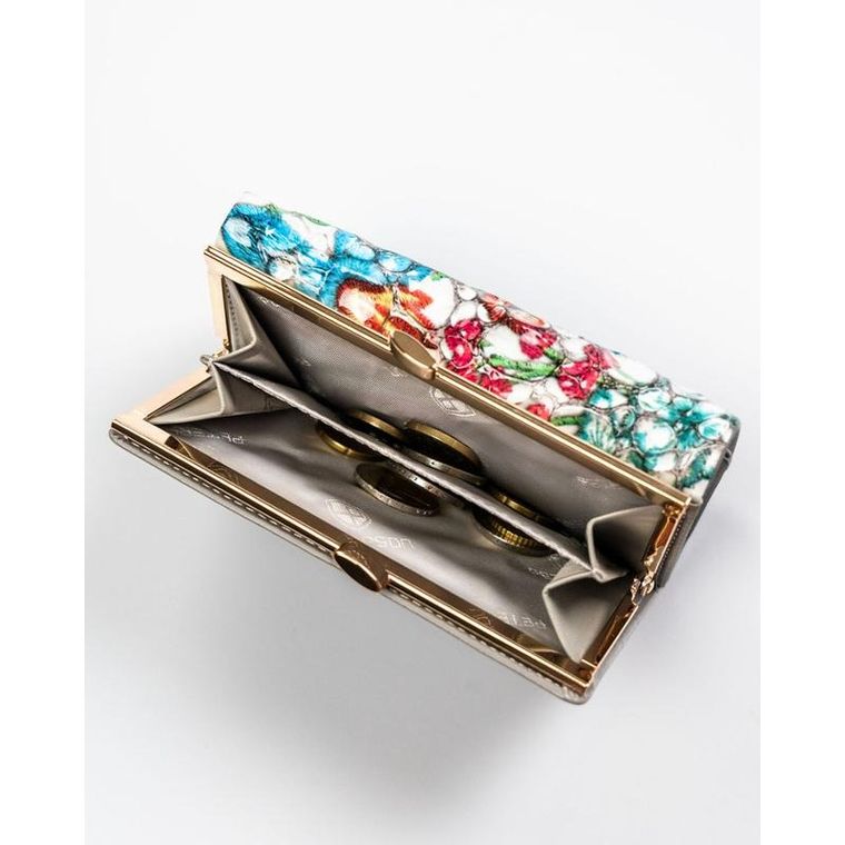 Portfel, szary, skórzany, Peterson