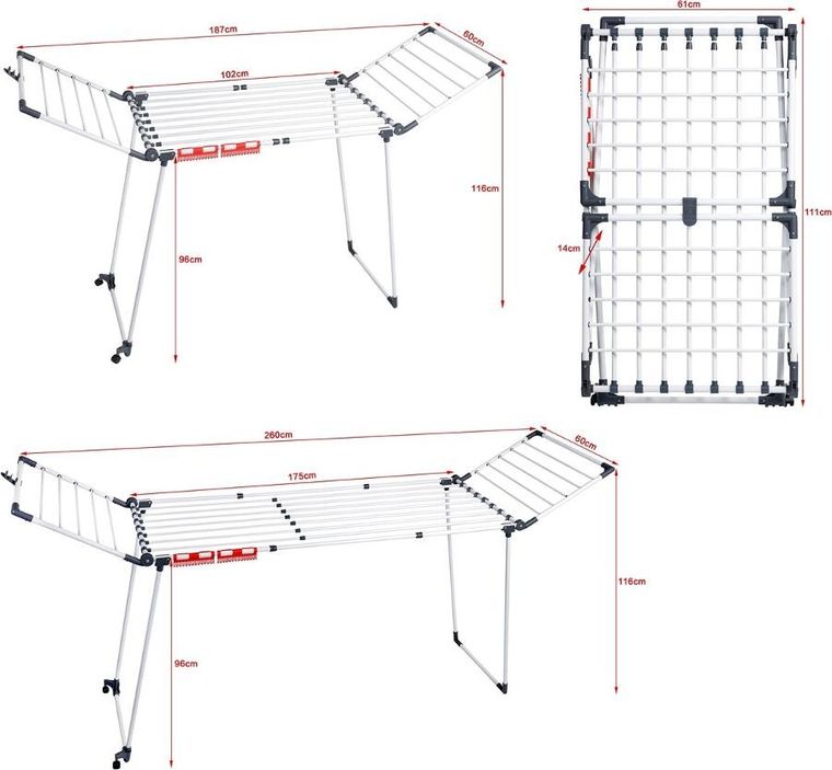 Promis, suszarka na pranie, rozsuwana