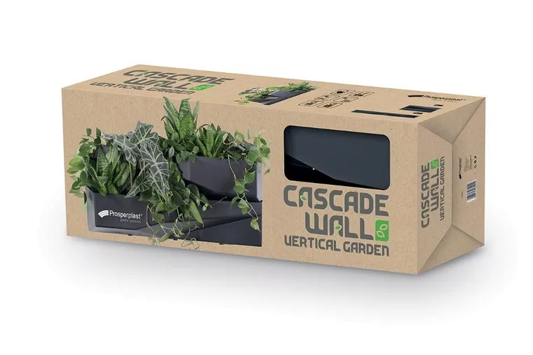 Prosperplast, kwietnik wertykalny, antracytowy, 4 elementy