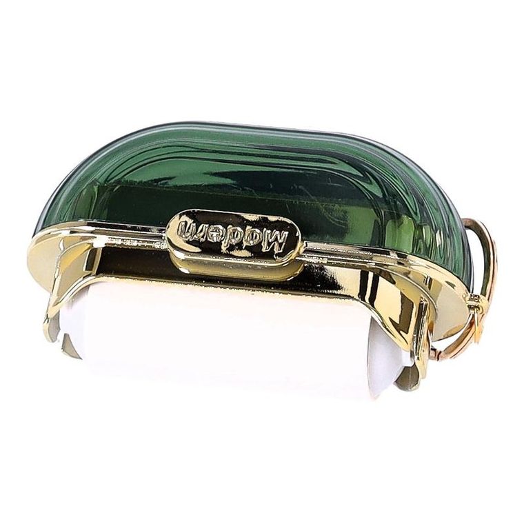 Przenośna mini szczotka do usuwania zmechaceń, zielona