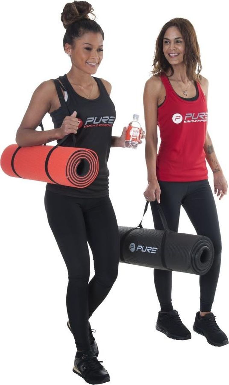 Pure 2 Improve, NBR, mata do ćwiczeń, czarna, 180-60-1,5 cm