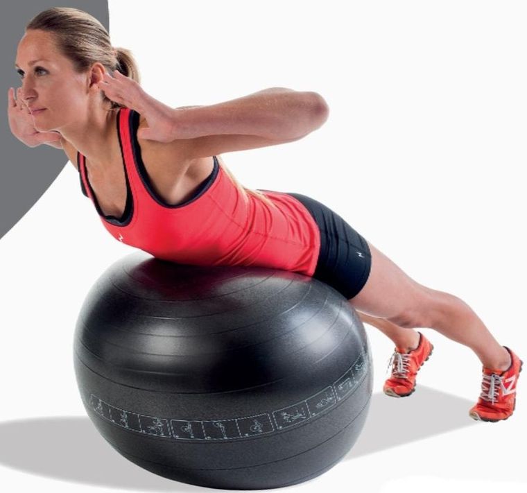 Pure 2 Improve, piłka do ćwiczeń fitness, czarna, 65 cm