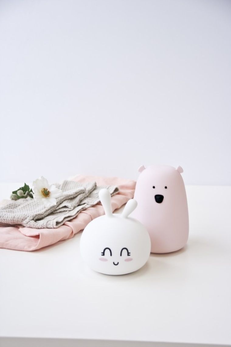 Rabbit & Friends, Królik Słodziak, lampka silikonowa, biała