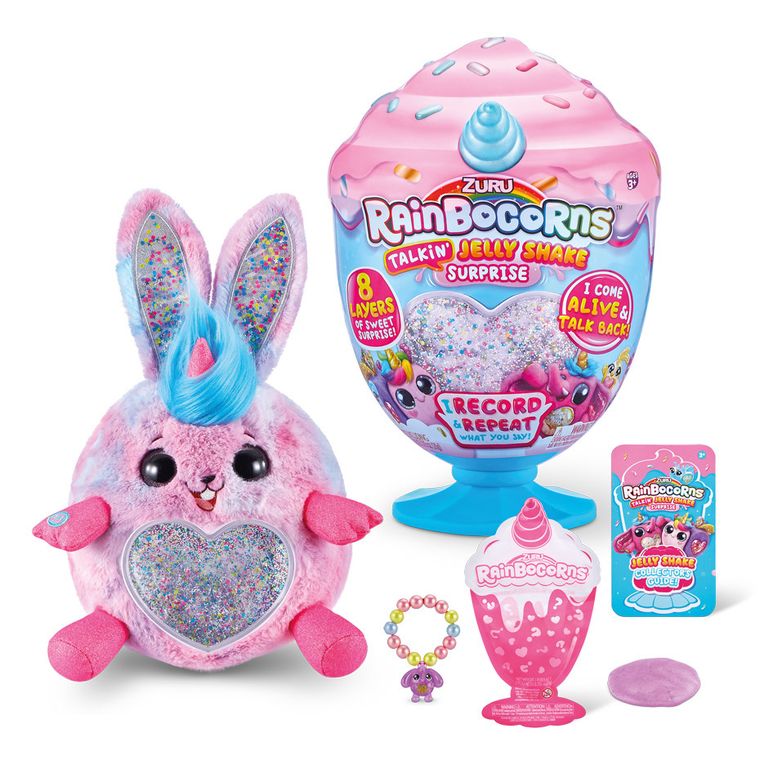 Rainbocorns, pucharek lodowy z mówiącą maskotką