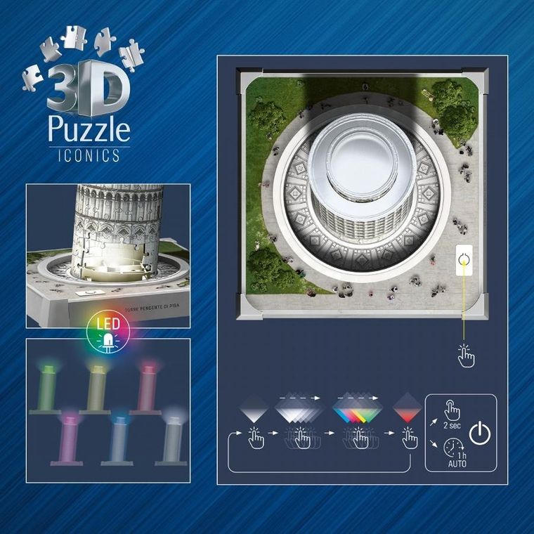 Ravensburger, Krzywa Wieża w Pizie, puzzle 3D