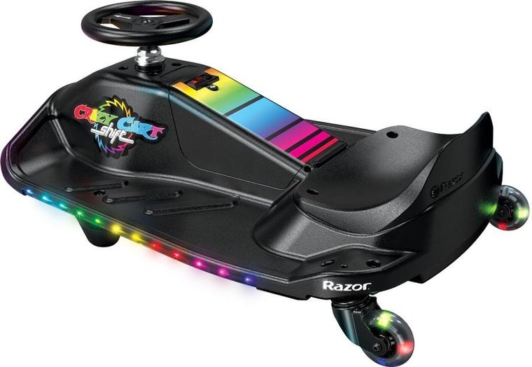 Razor, Crazy Cart Shift, pojazd na akumulator do driftu, czarny LED