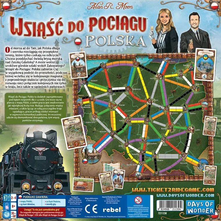 Rebel, Wsiąść do Pociągu: Polska, Kolekcja Map 6.5, dodatek do gry