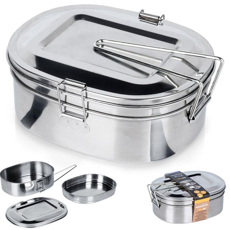 RedCliffs, menażka obiadowa stalowa, 350 / 900 ml, 2 elelemty