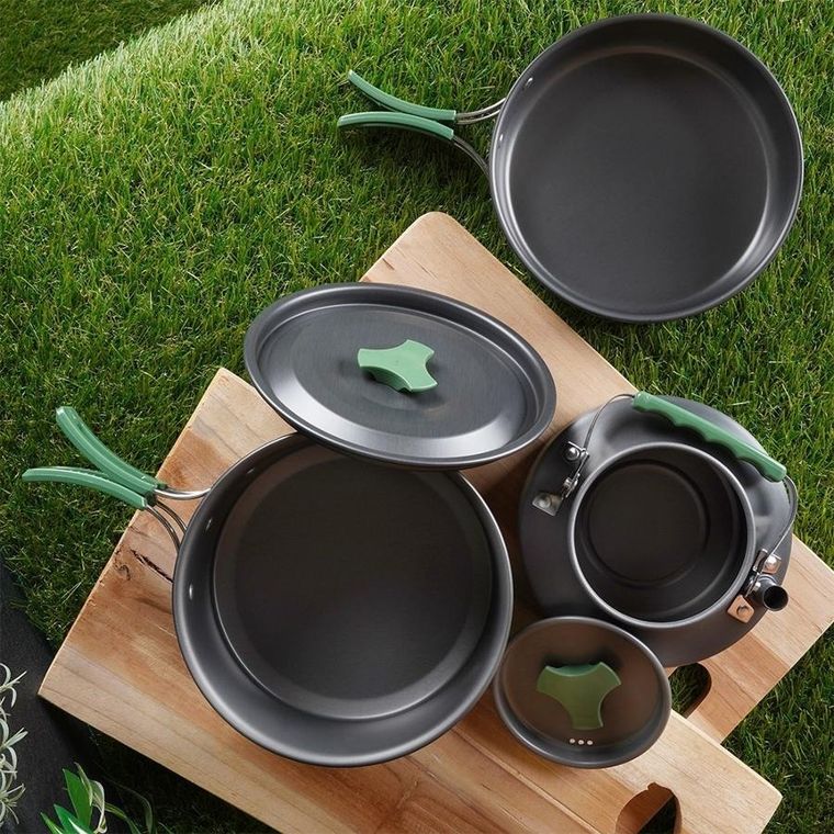 RedCliffs, naczynia turystyczne aluminiowe, 750 / 900 ml / 1.65 l, 3 elementy