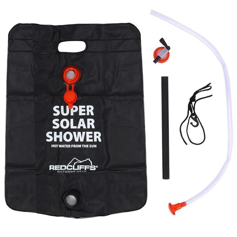 RedCliffs, prysznic kempingowy, solarny, czarny, 15 l