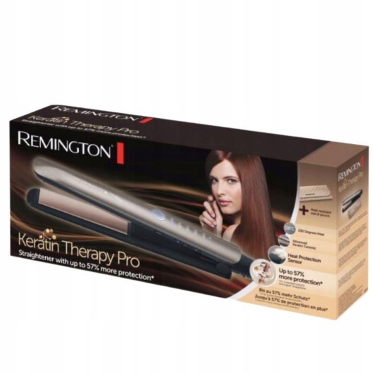 Remington, prostownica do włosów, Keratin Therapy S8590