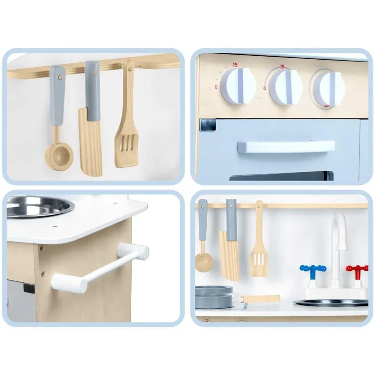 Ricokids, drewniana kuchnia dla dzieci, interaktywna