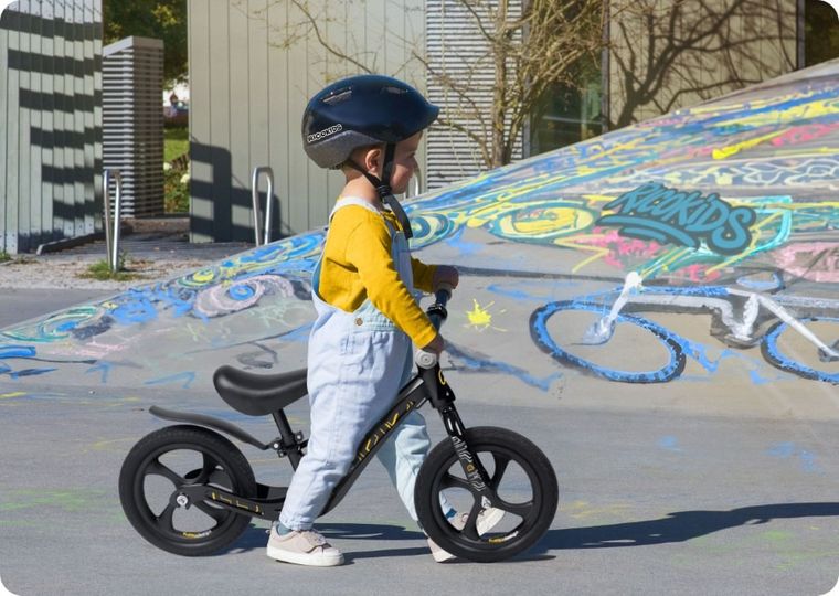 Ricokids, Funnu, rowerek biegowy dla dzieci, czarny