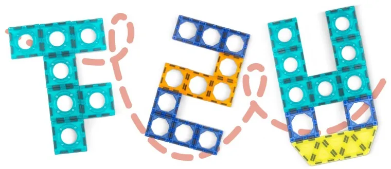 Ricokids, Karuzela, klocki magnetyczne, 71 elementów