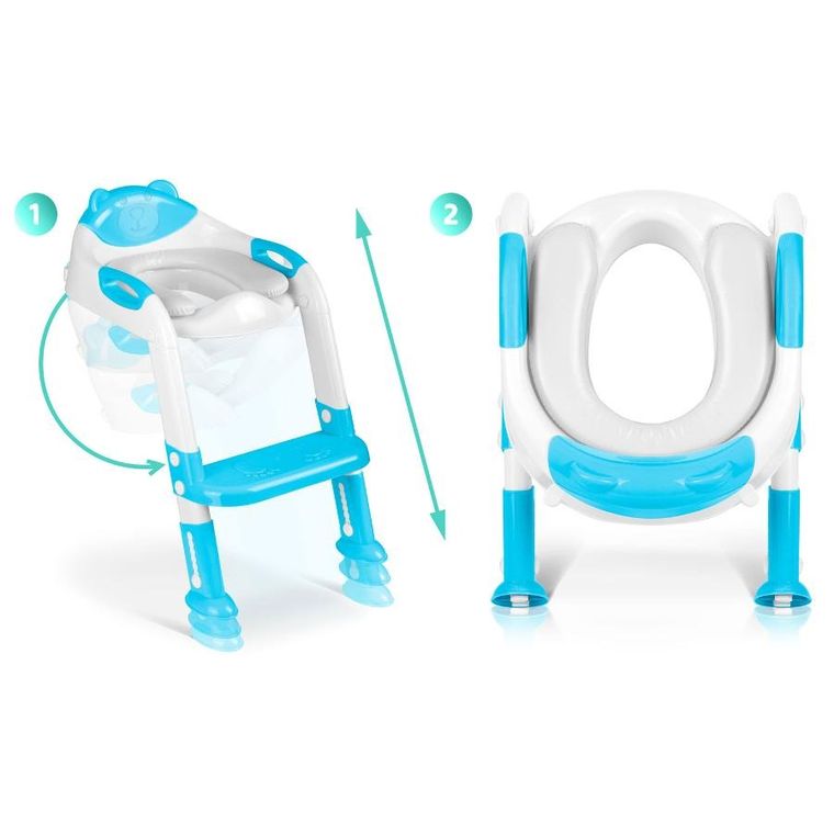 Ricokids, Miś, nakładka na sedes z drabinką, niebieska