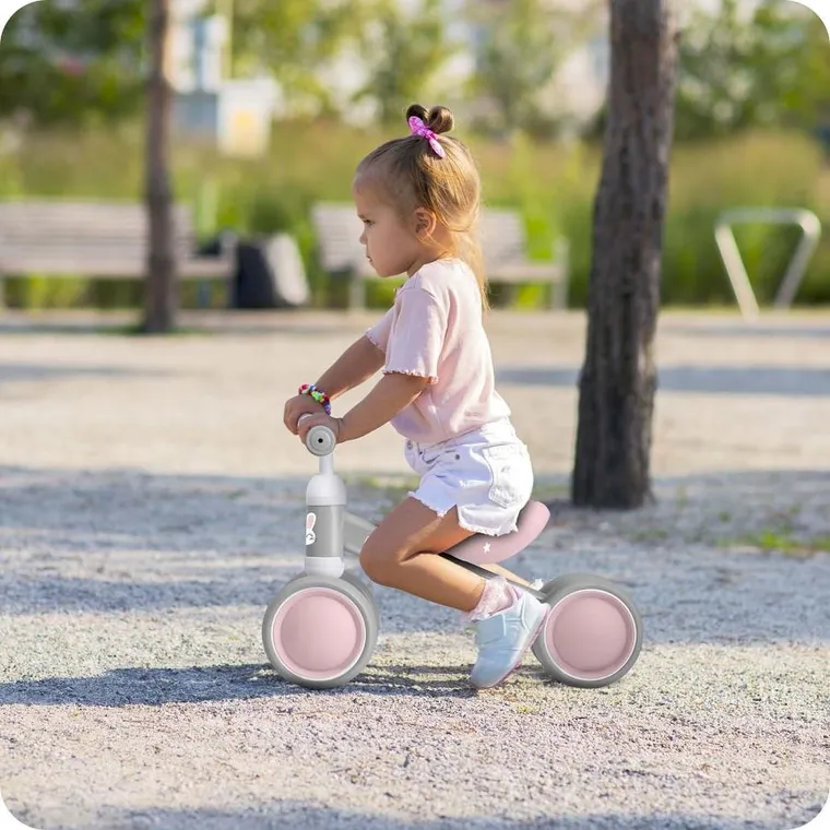 Ricokids, rowerek biegowy dla dzieci, trójkołowy, szary