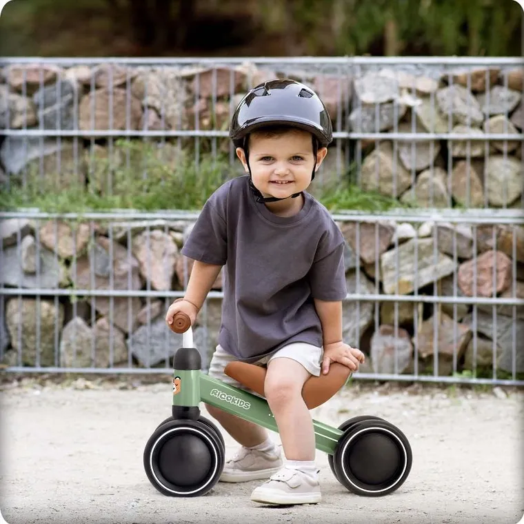 Ricokids, rowerek biegowy dla dzieci, trójkołowy, zielony