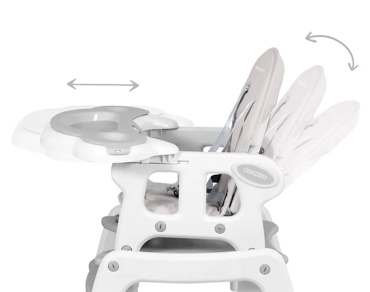 Ricokids, Sinco, krzesełko do karmienia, 5w1, szare