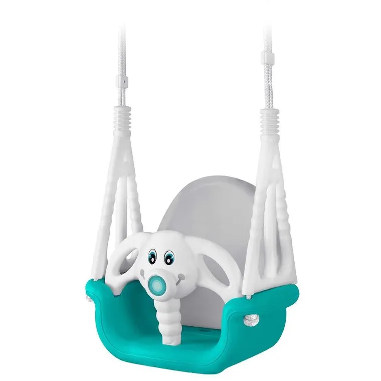 Ricokids, Słonik, huśtawka kubełkowa 3w1, turkusowa