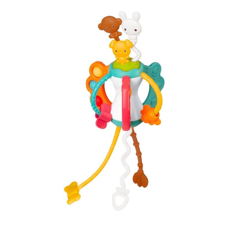 Ricokids, zabawka niemowlęca montessori ze sznurkami sensorycznymi, zwierzątka