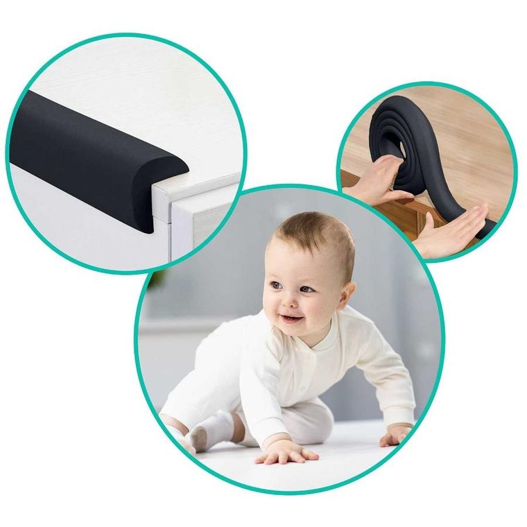 Ricokids, zabezpieczająca taśma piankowa, czarna, 6 m