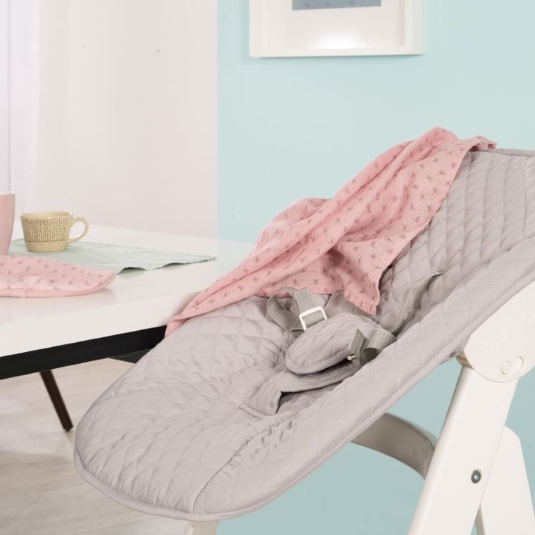 Roba, Born Up, krzesełko do karmienia z leżaczkiem, 2w1, białe